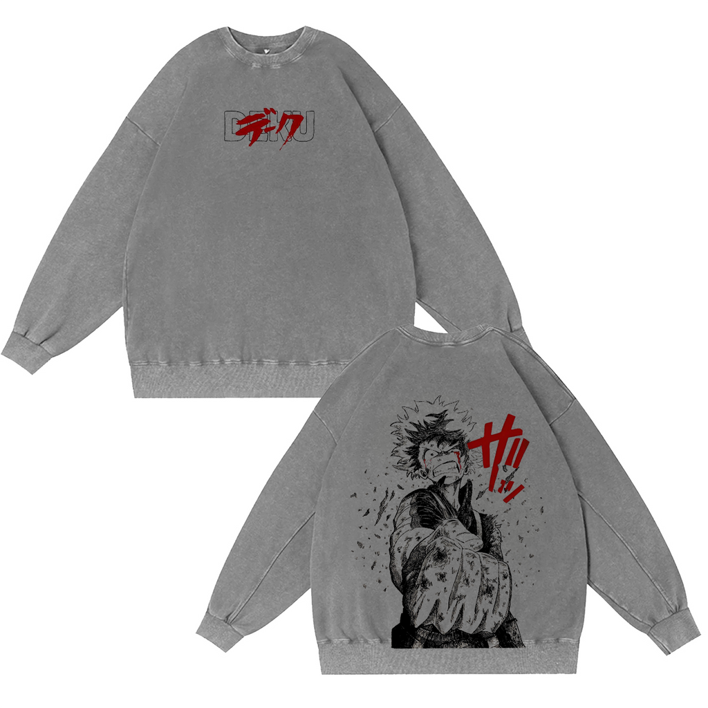My Hero Academia Vintage Washed T-shirt/Crewneck/Hoodie