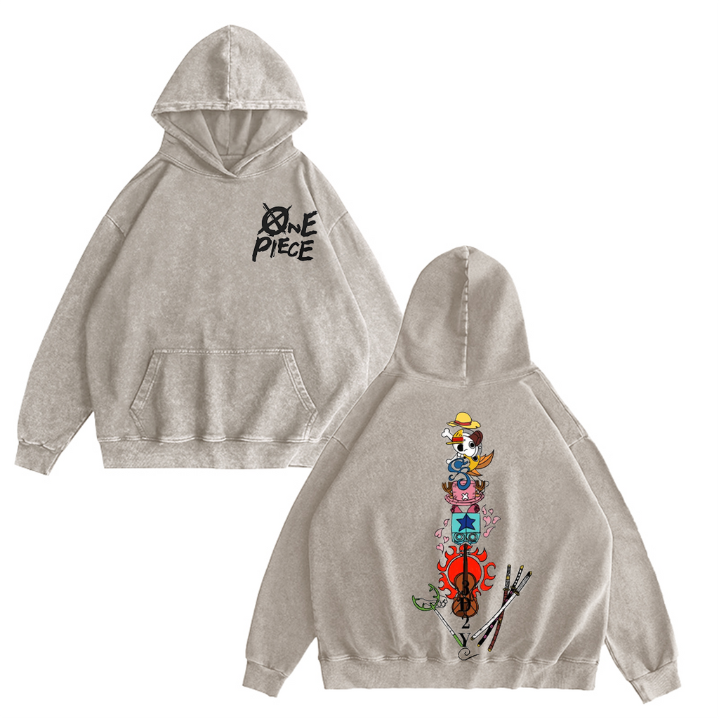 One Piece Vintage Washed T-shirt/Crewneck/Hoodie