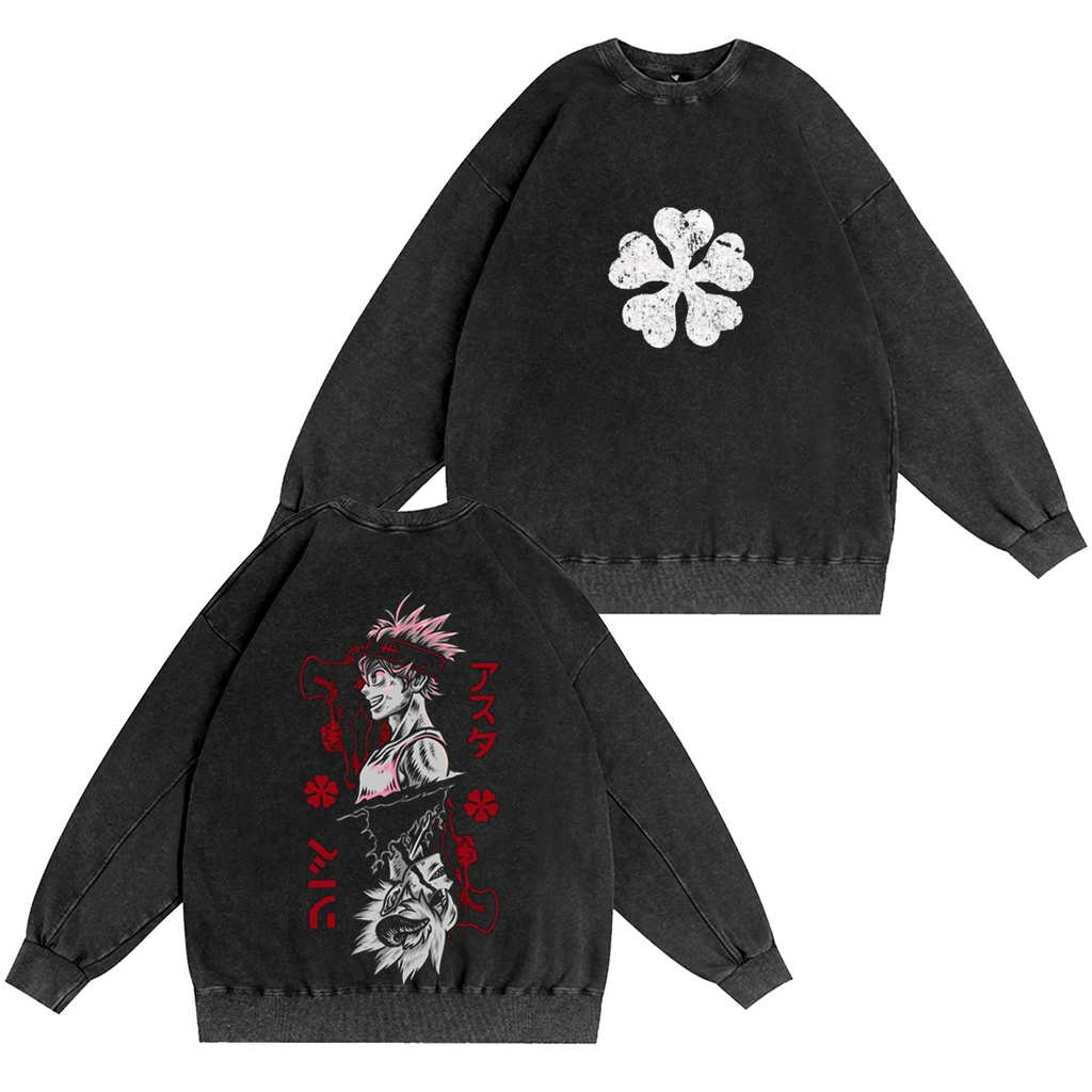 Black Asta Clover Unisex Anime T-Shirt/Crewneck/Hoodie