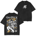 Gear 5 Luffy,One Piece Oversized Anime Washed T-shirt/Crewneck/Hoodie