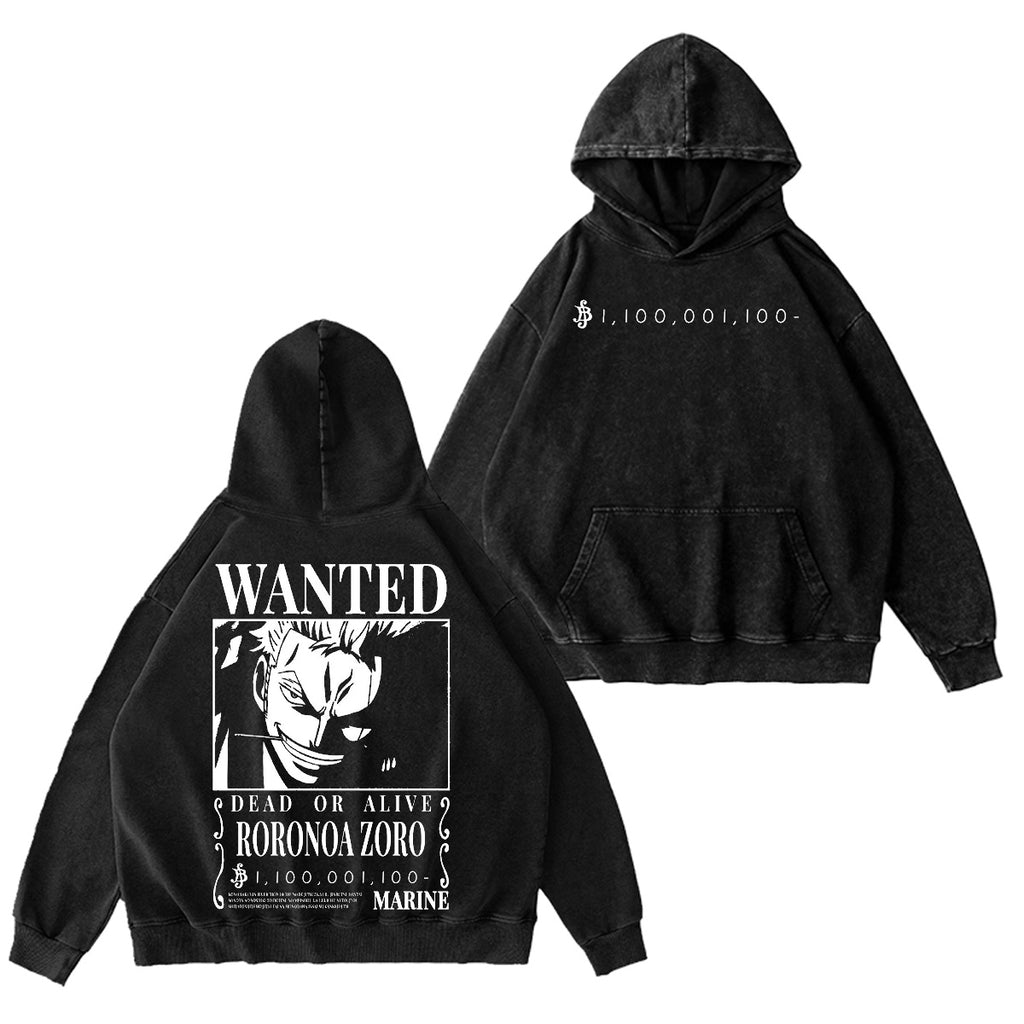 Roronoa Zoro One Piece Vintage Washed T-shirt/Crewneck/Hoodie
