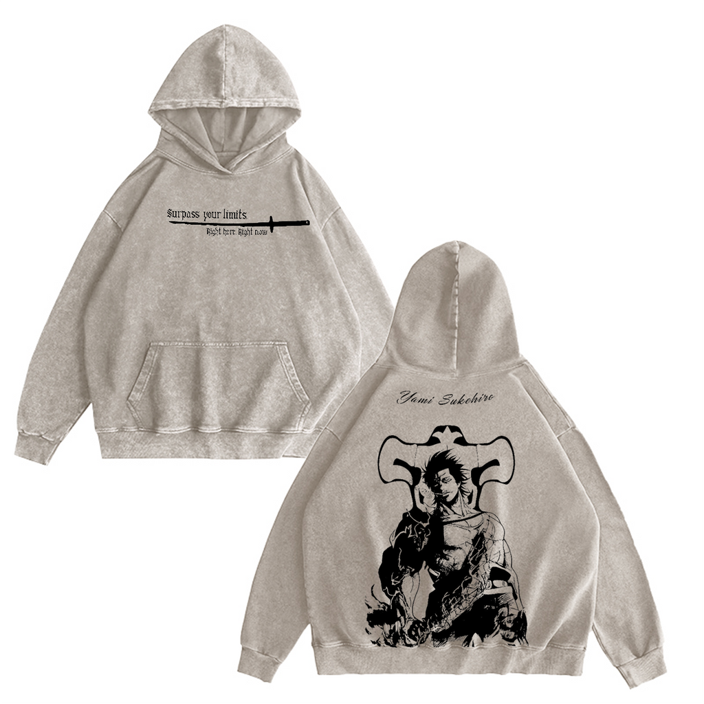 Yami Sukehiro Black Clover Vintage washed T-shirt/Crewneck/Hoodie