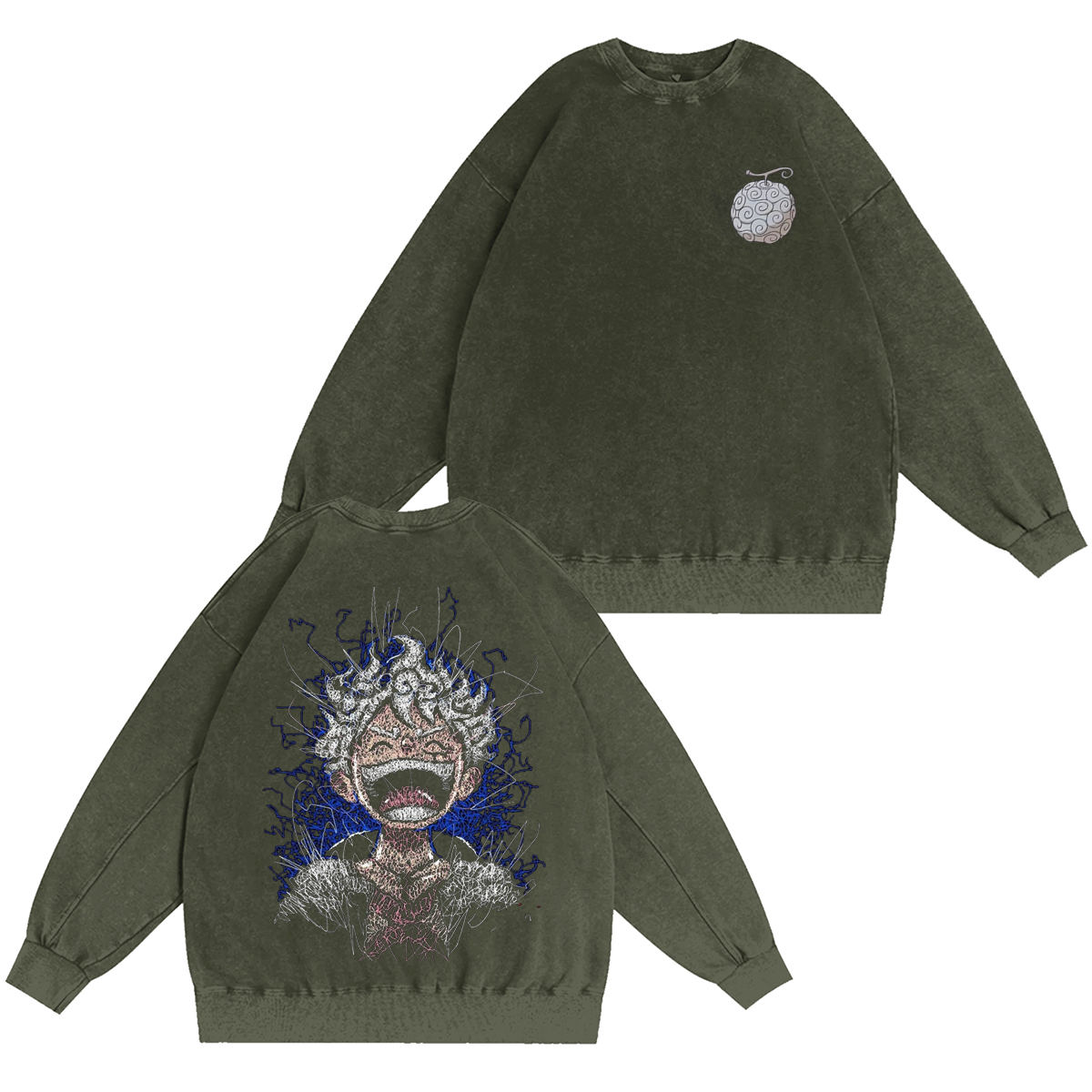 Monkey D. Luffy One Piece Washed T-shirt/Crewneck/Hoodie