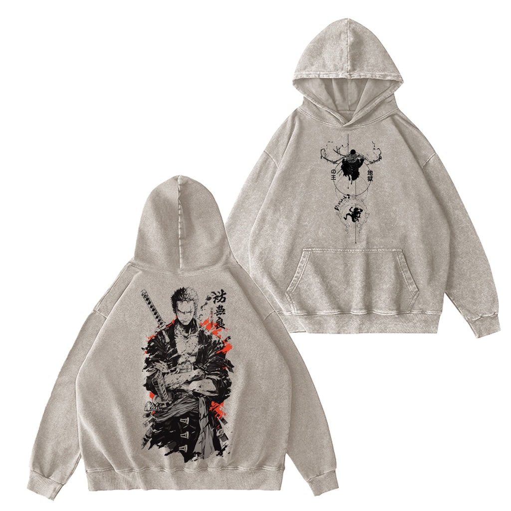Roronoa Zoro One Piece Washed T-shirt/Crewneck/Hoodie