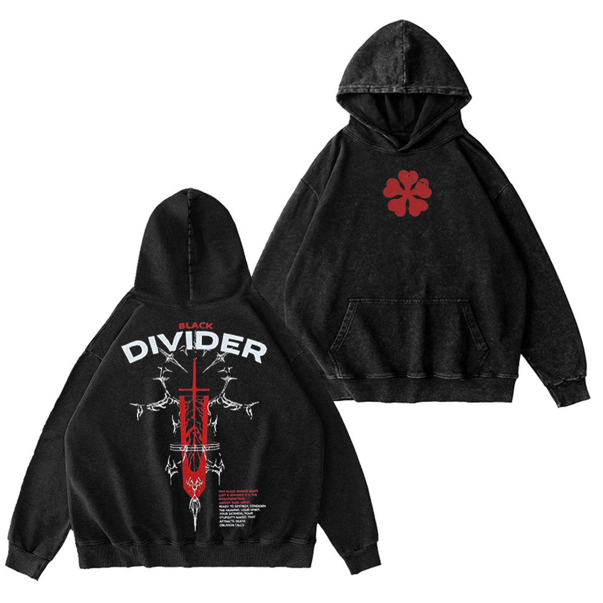 Black Clover Washed T-shirt/Crewneck/Hoodie