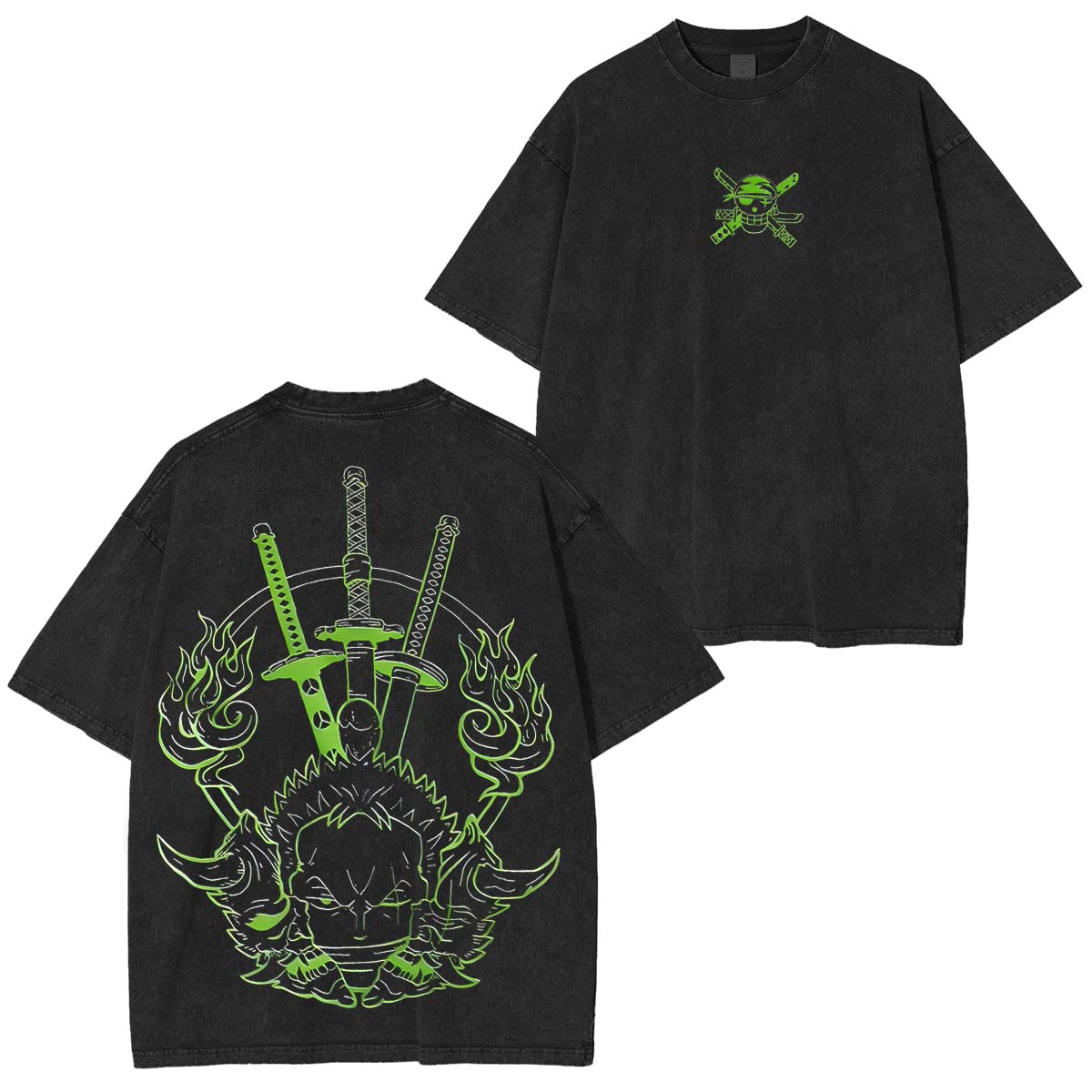 Straw Hat Pirates First Mate Roronoa Zoro Washed Tee