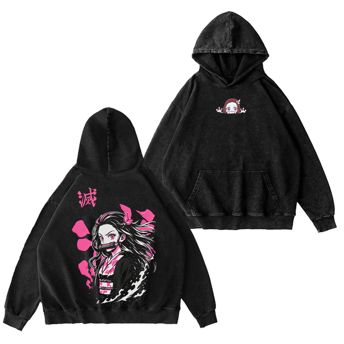 Kamado Nezuko Demon Slayer Washed T-shirt/Crewneck/Hoodie