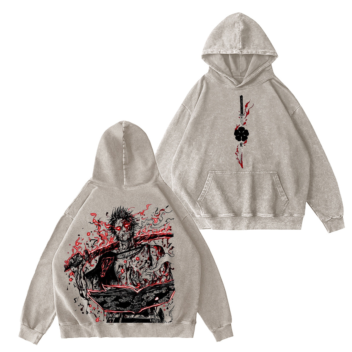 Black Clover Washed T-shirt/Crewneck/Hoodie