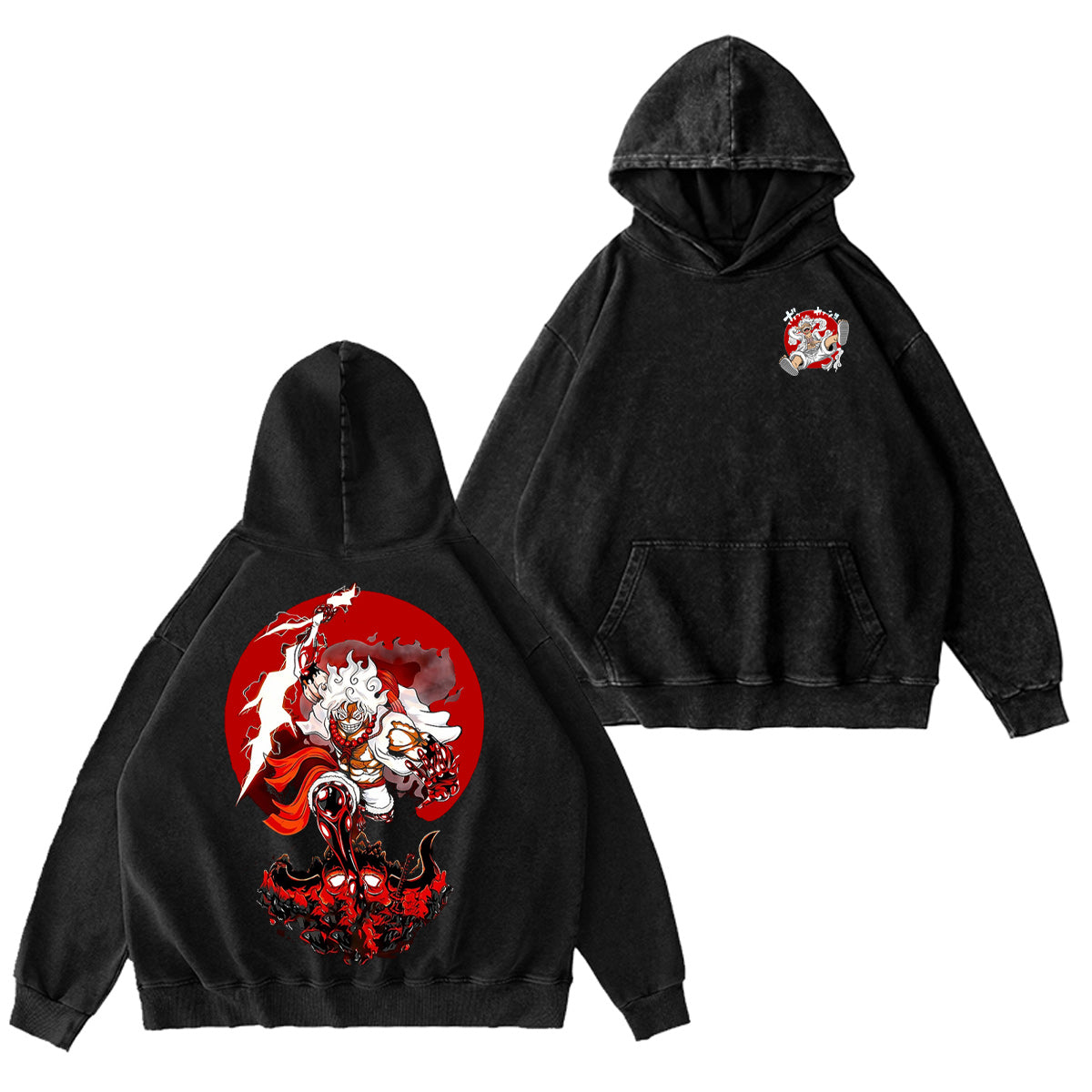 Luffy Gear 5 One Piece Washed T-shirt/Crewneck/Hoodie