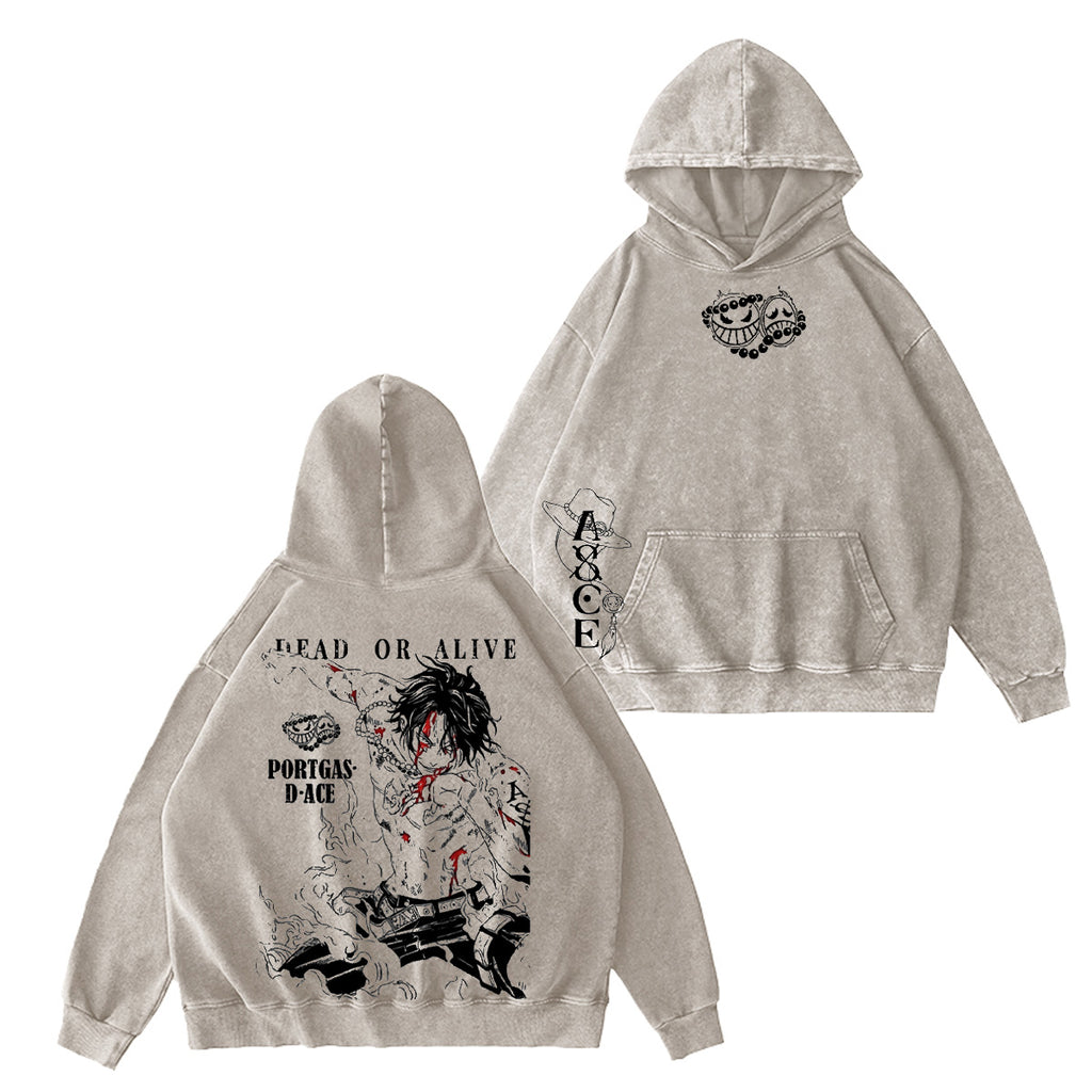 One Piece Washed T-shirt/Crewneck/Hoodie