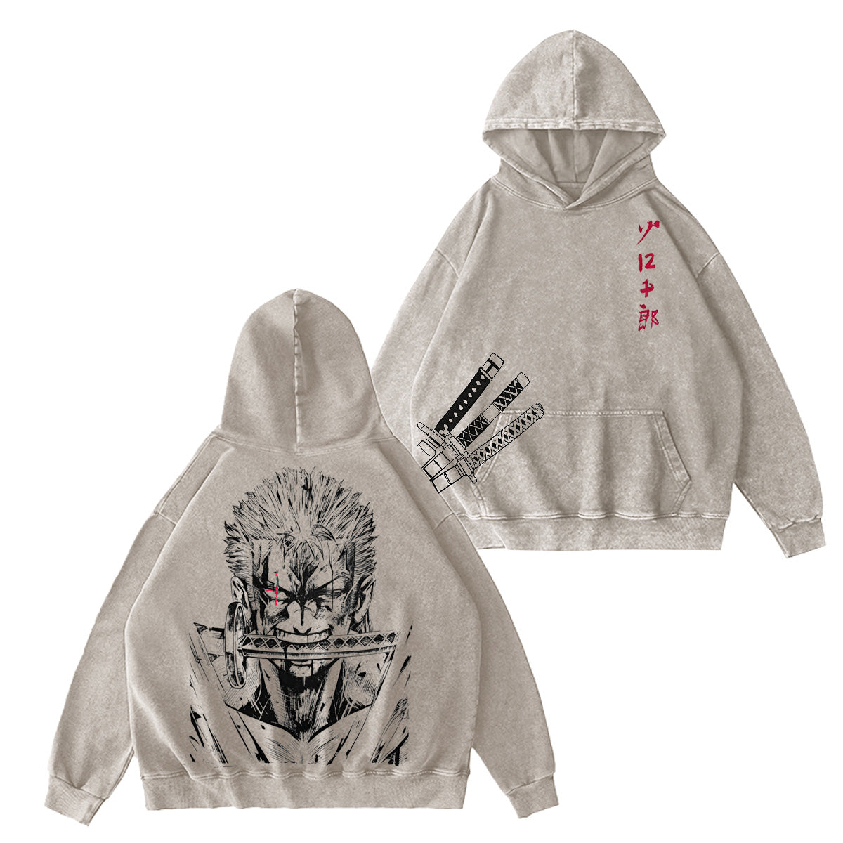 One Piece Washed T-shirt/Crewneck/Hoodie