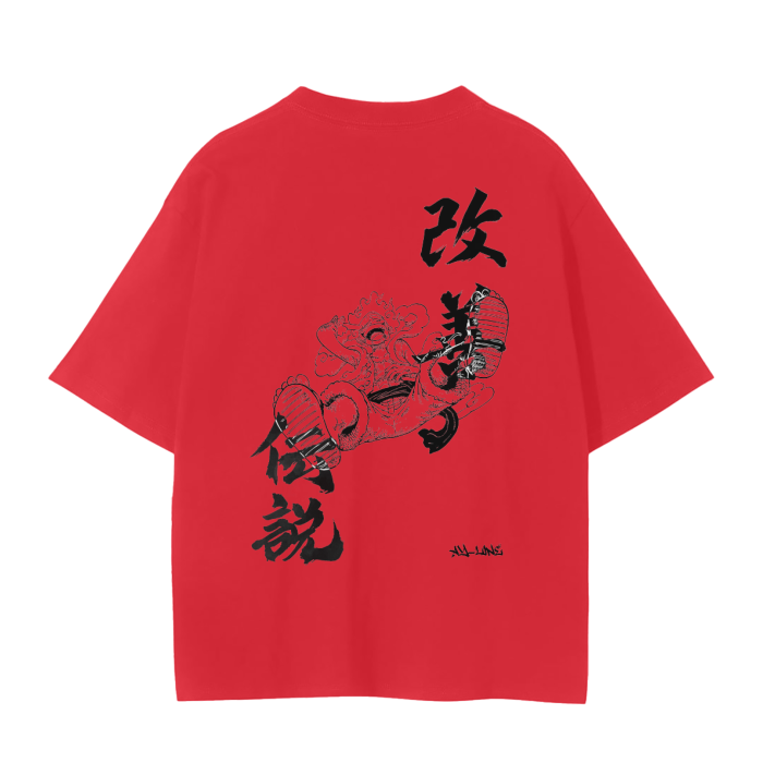 Path of the Pirate King Gear 5 Streetwear Shirt Red