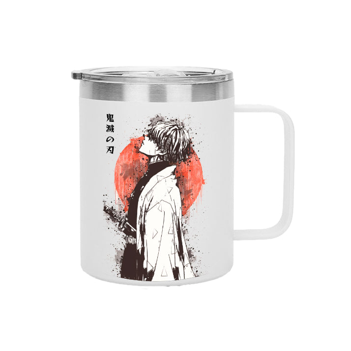 Zenitsu Demon Slayer Insulated Portable Coffee Mug with Handle