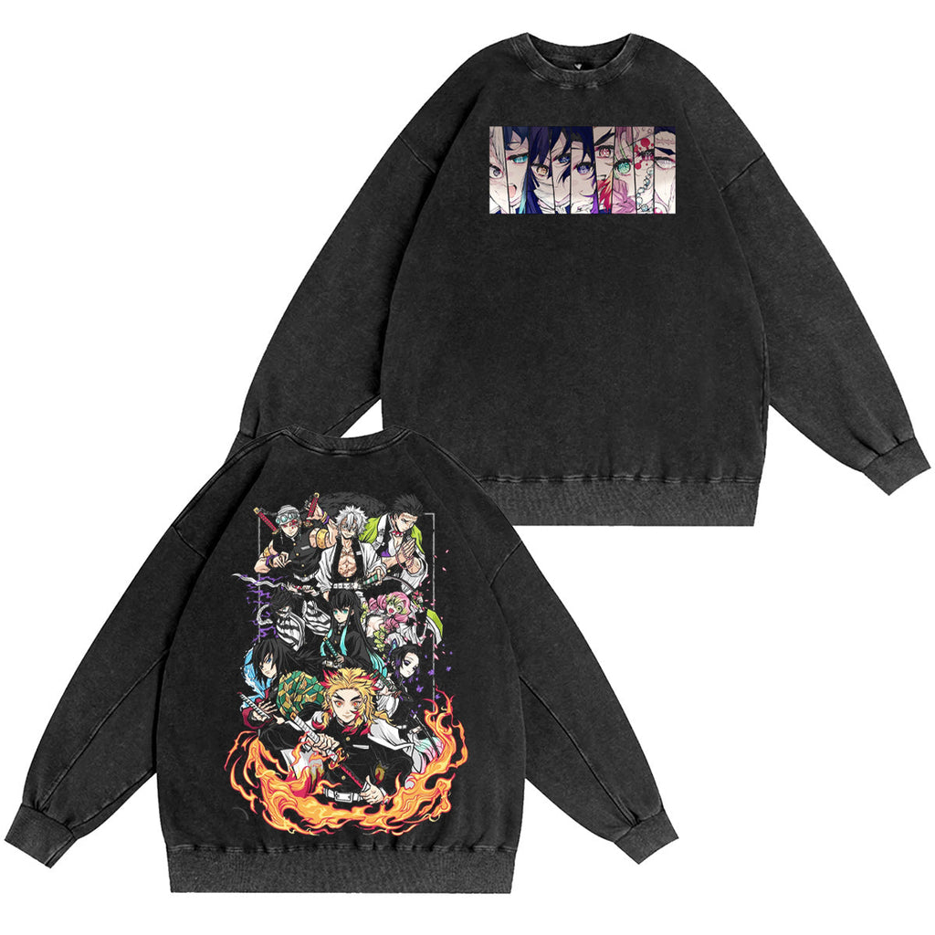Hashira Demon Slayer Washed T-shirt/Crewneck/Hoodie