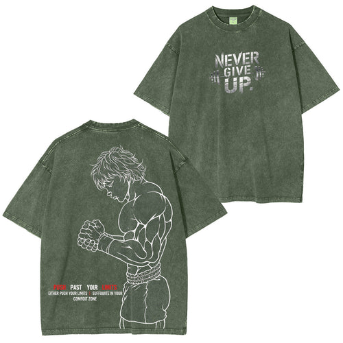 Baki the Grappler :Baki Hanma Vintage washed T-shirt/Crewneck/Hoodie