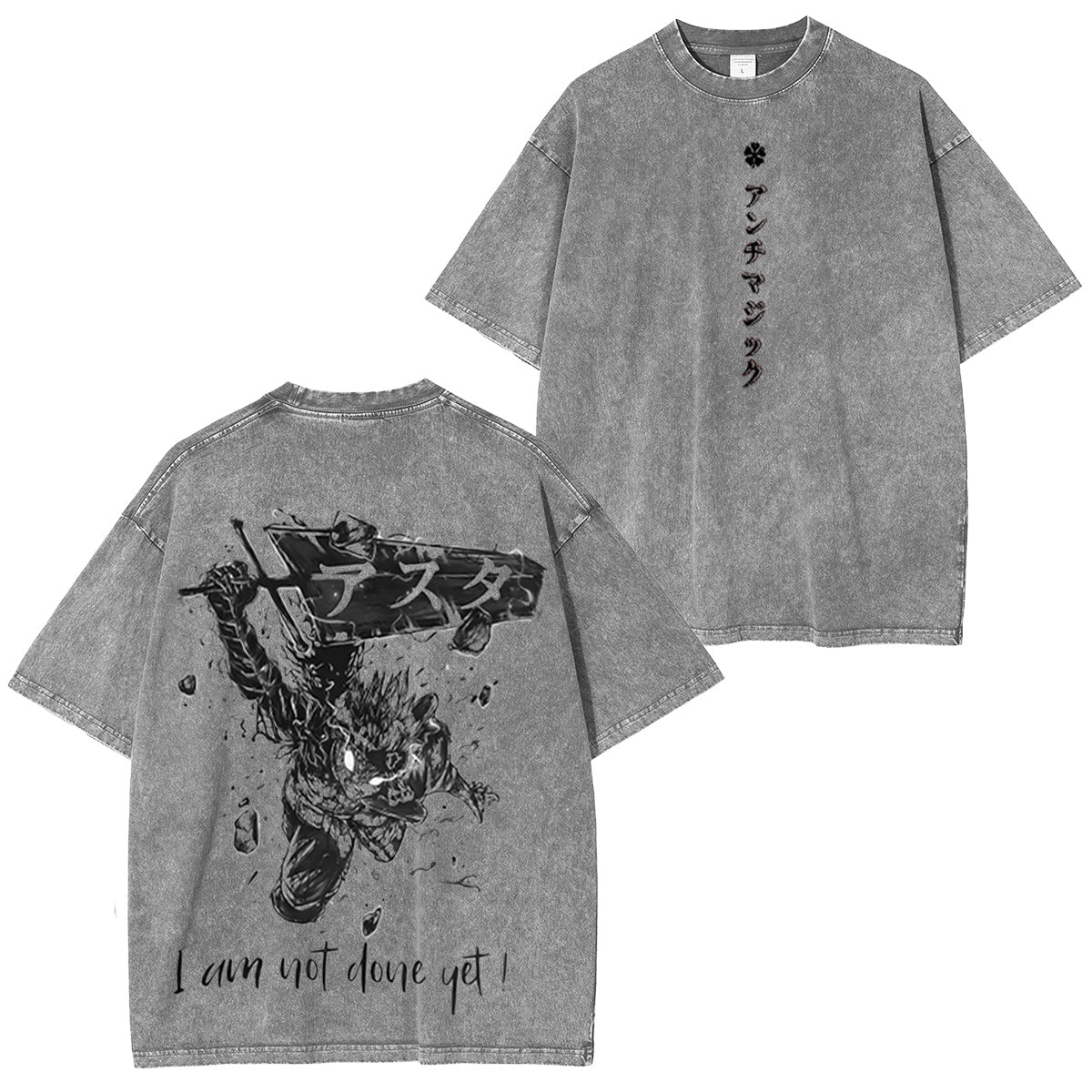 Black Clover Washed T-shirt/Crewneck/Hoodie