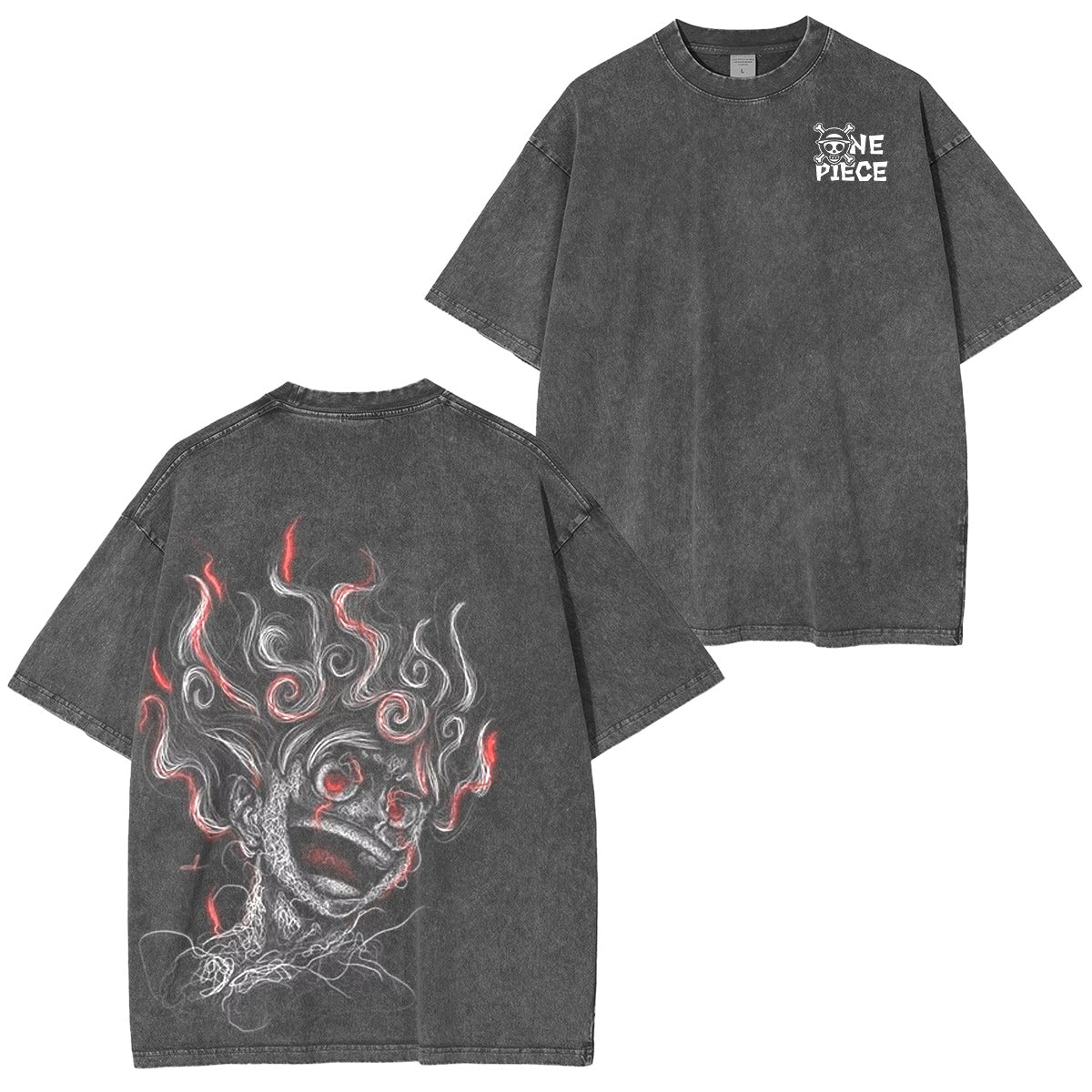 Luffy gear 5 :ONE PIECE Vintage washed T-shirt/Crewneck/Hoodie