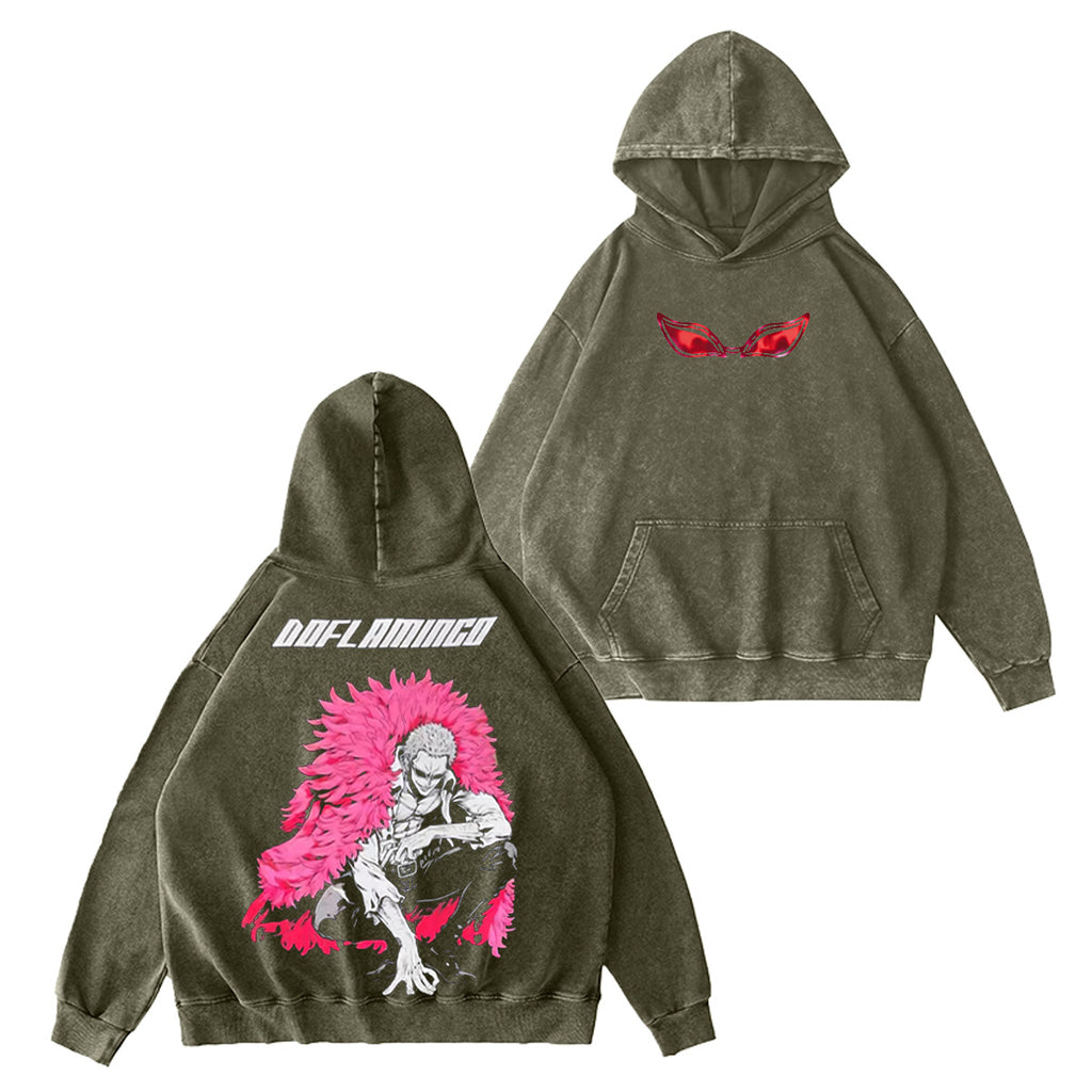 Donquixote Doflamingo One Piece Washed T-shirt/Crewneck/Hoodie