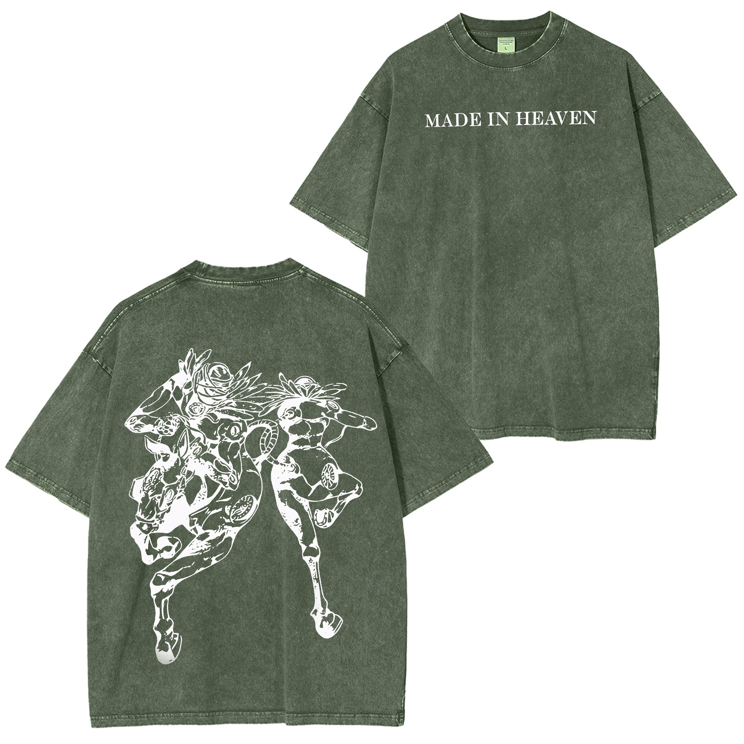 JoJo's Bizarre Adventure: Steel Ball Run Vintage Unisex Washed T-Shirt
