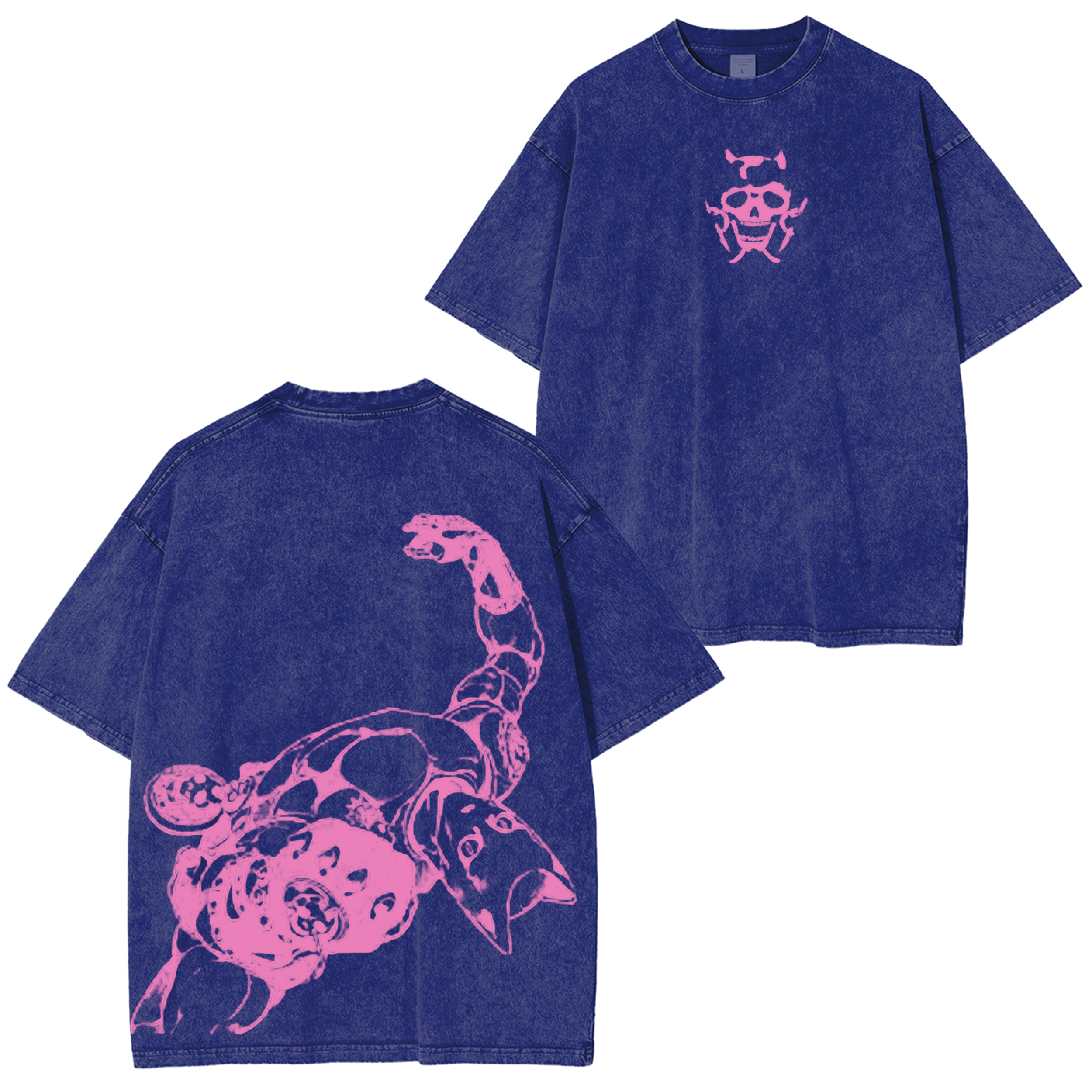 Jojo's Bizarre Adventure Killer Queen Vintage Unisex Washed T-Shirt