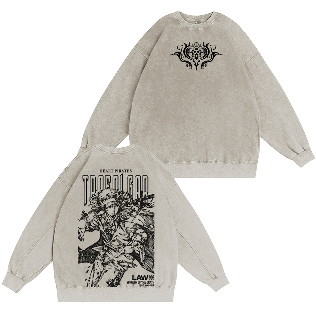 ONE PIECE  Vintage washed T-shirt/Crewneck/Hoodie