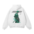 Pirate Hunter Y2K Streetwear Hoodie White