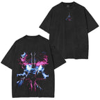 Black Clover Anime Double Printed Vintage Washed Tee Unisex