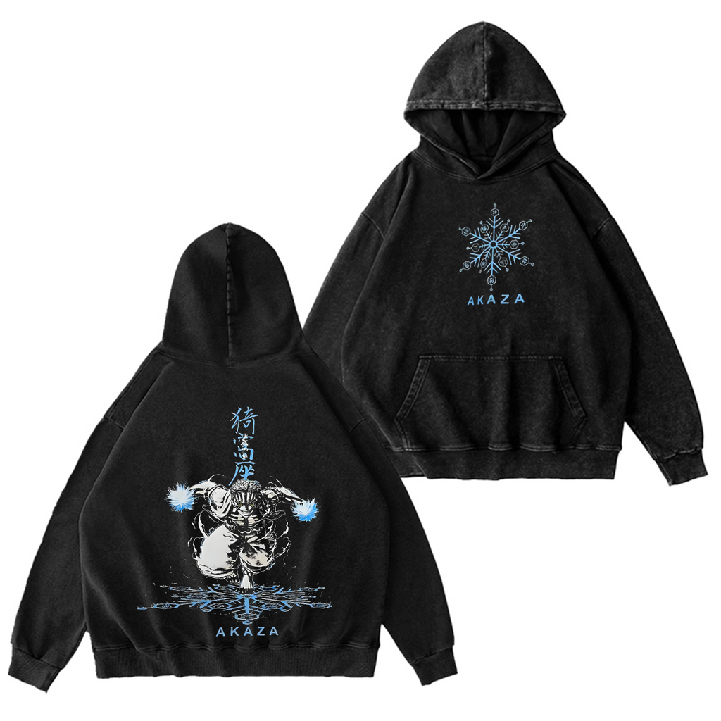 Akaza-Demon Slayer Vintage Washed T-shirt/Crewneck/Hoodie