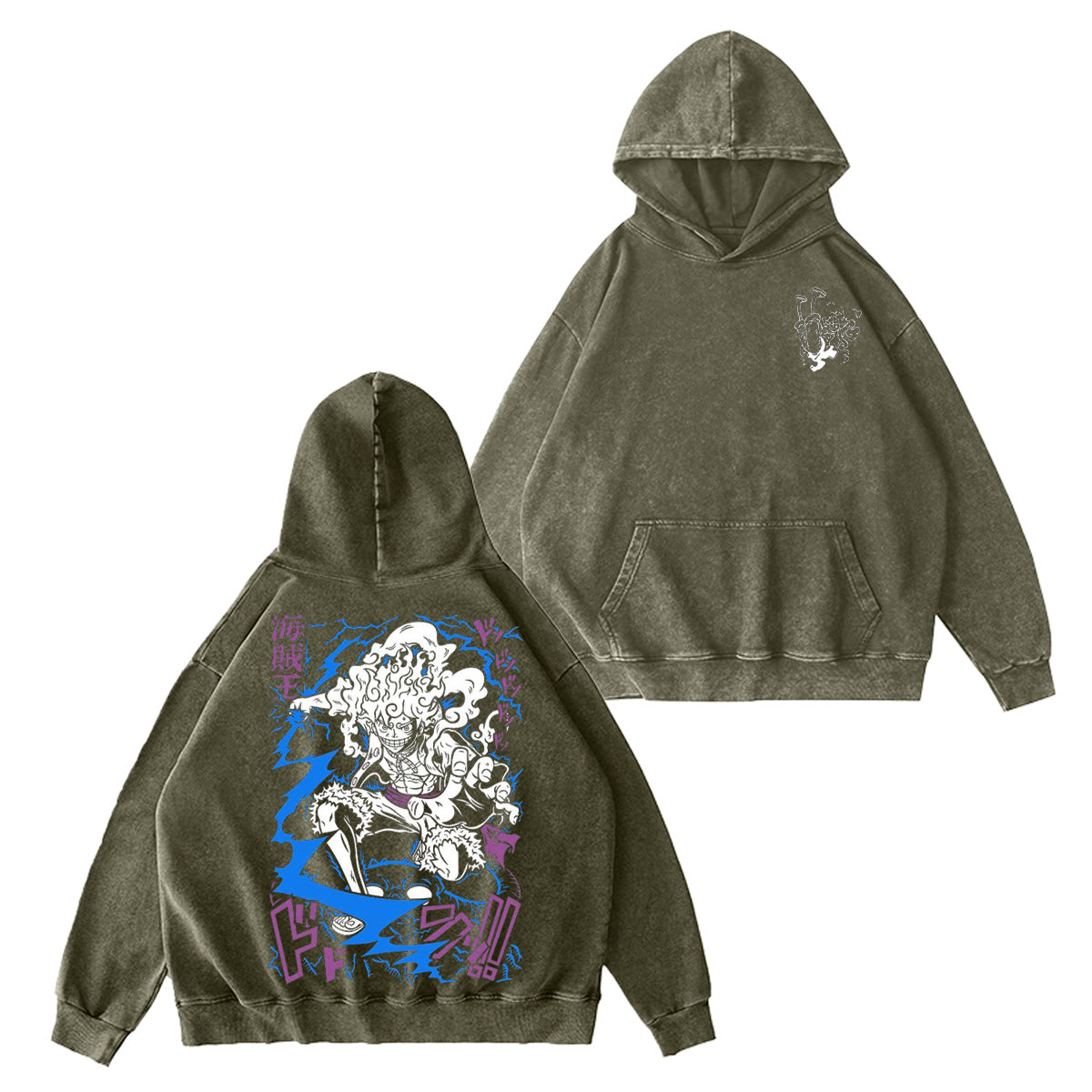 Luffy One Piece Washed T-shirt/Crewneck/Hoodie
