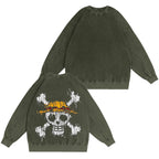 Luffy One Piece Washed T-shirt/Crewneck/Hoodie