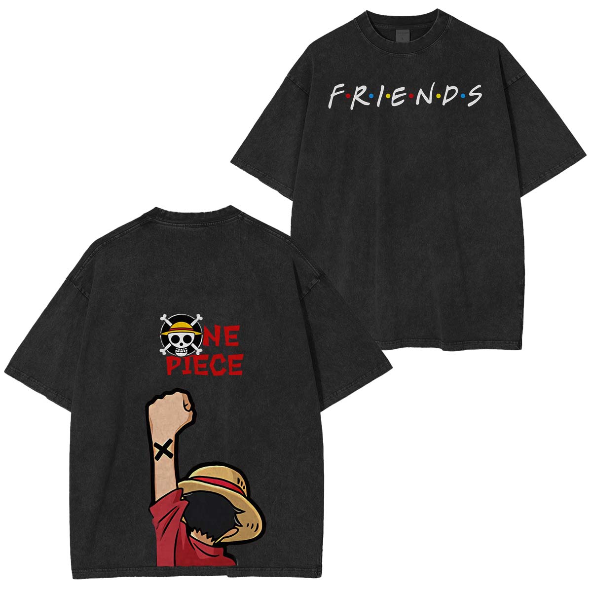 One Piece Vintage Washed Unisex T-Shirt