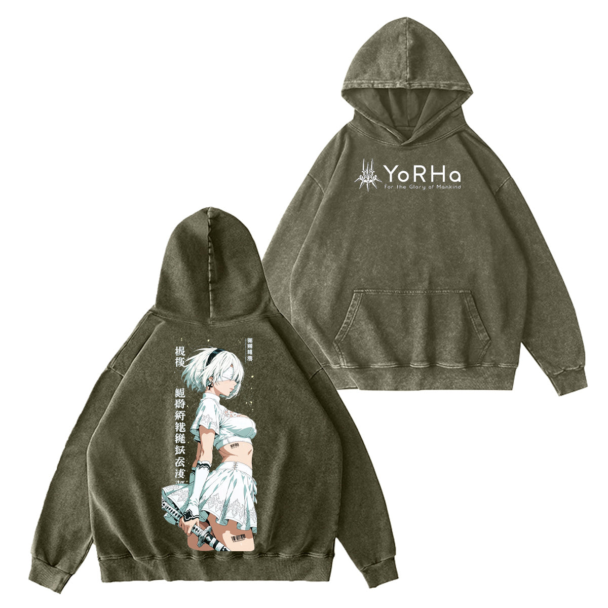 NieR: Automata Washed T-shirt/Crewneck/Hoodie