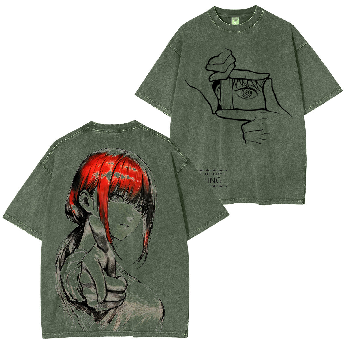 Chainsaw Man :Makima Vintage washed T-shirt/Crewneck/Hoodie