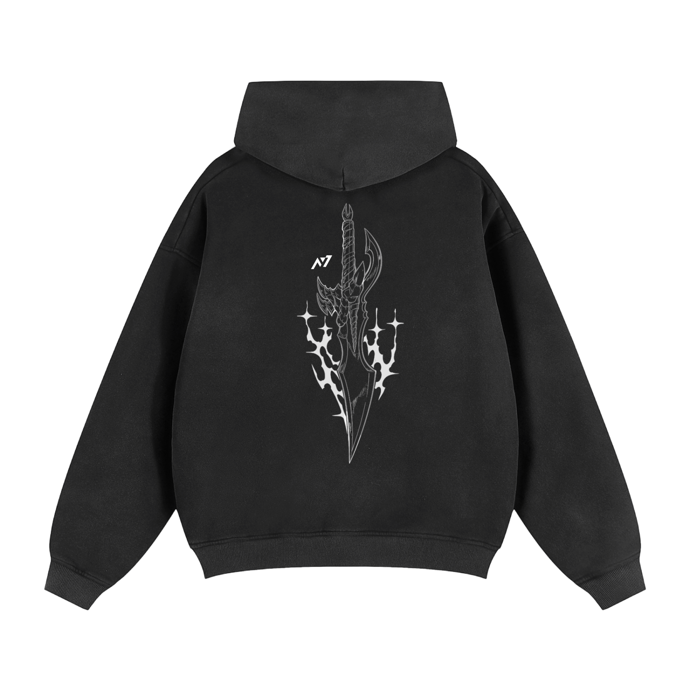 Kasaka's Venom Fang Streetwear Washed Zipped Hoodie-Solo Leveling