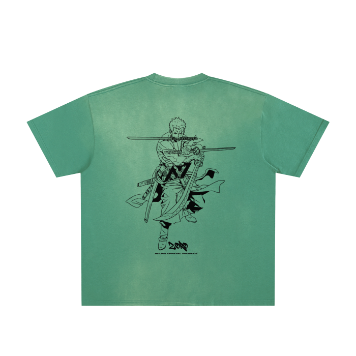 Pirate Hunter Streetwear Washed Shirt Green