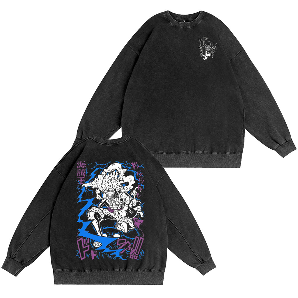 Luffy One Piece Washed T-shirt/Crewneck/Hoodie