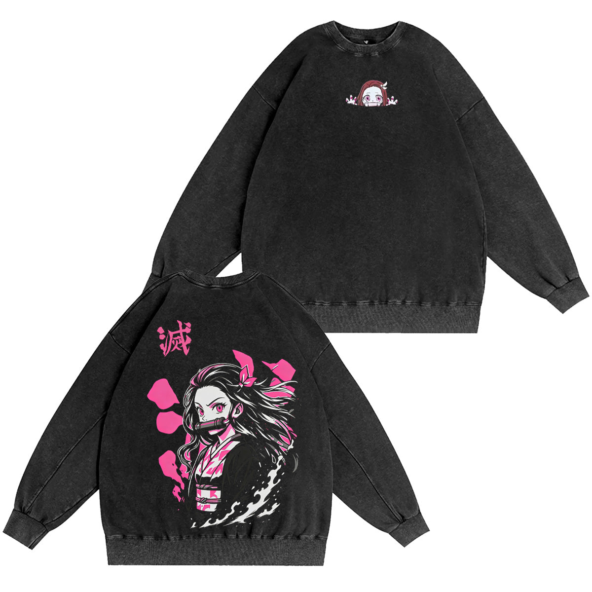 Kamado Nezuko Demon Slayer Washed T-shirt/Crewneck/Hoodie