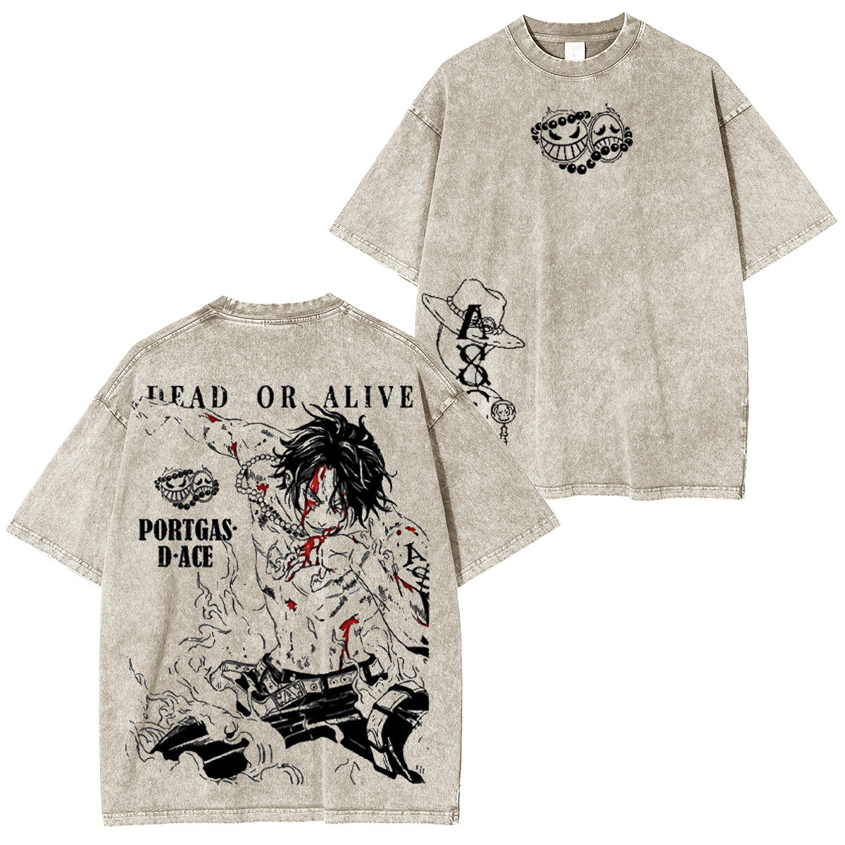 One Piece Washed T-shirt/Crewneck/Hoodie