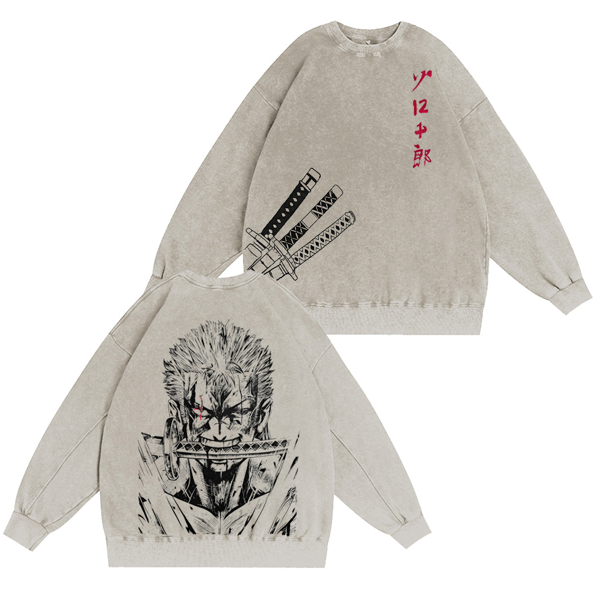 One Piece Washed T-shirt/Crewneck/Hoodie