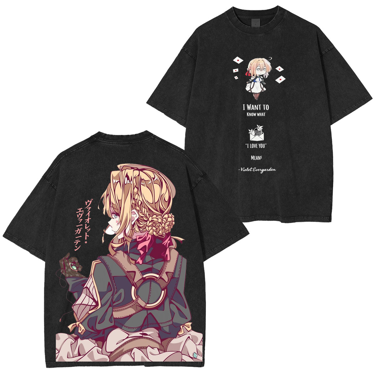 Violet Evergarden Vintage washed T-shirt/Crewneck/Hoodie