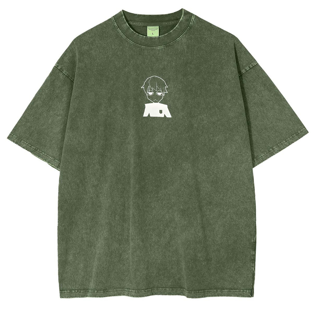 Blue Lock Striker Anime Double Printed Washed TeeStriker Anime Double Printed Washed Tee