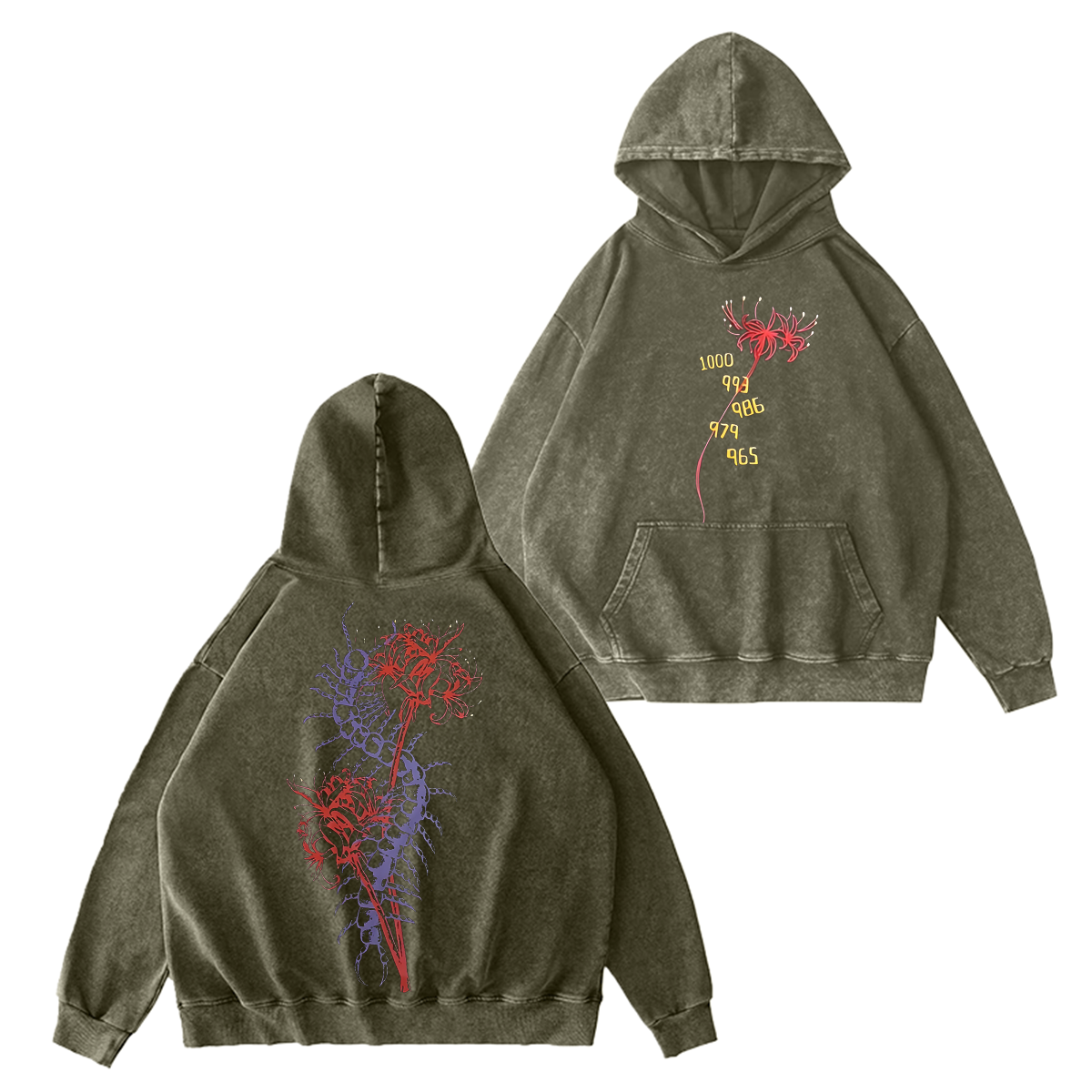 Tokyo Ghoul Acid Wash Oversized Vintage Washed T-shirt/Crewneck/Hoodie