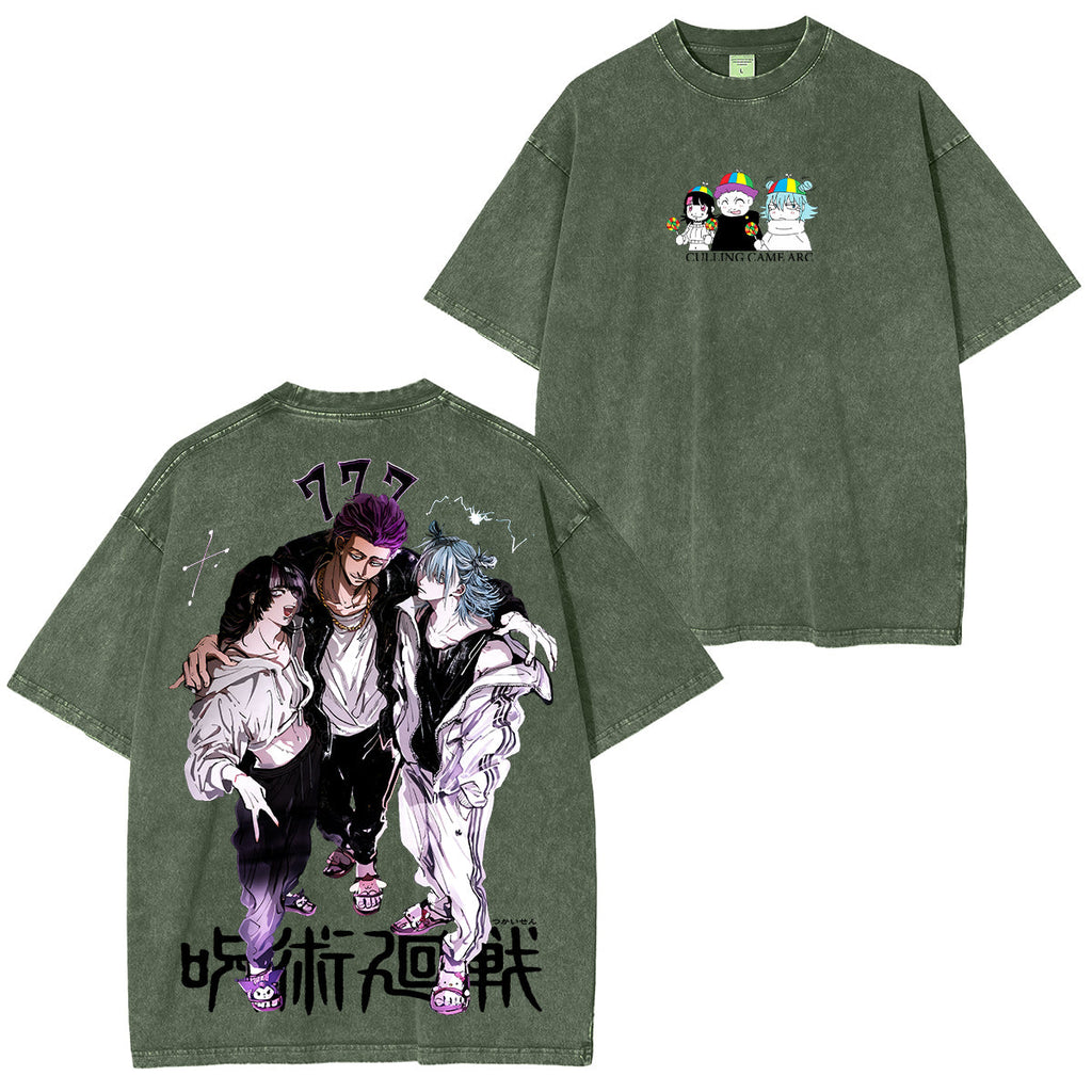 Jujutsu Kaisen Anime Unisex Washed T-Shirt/HOODIE