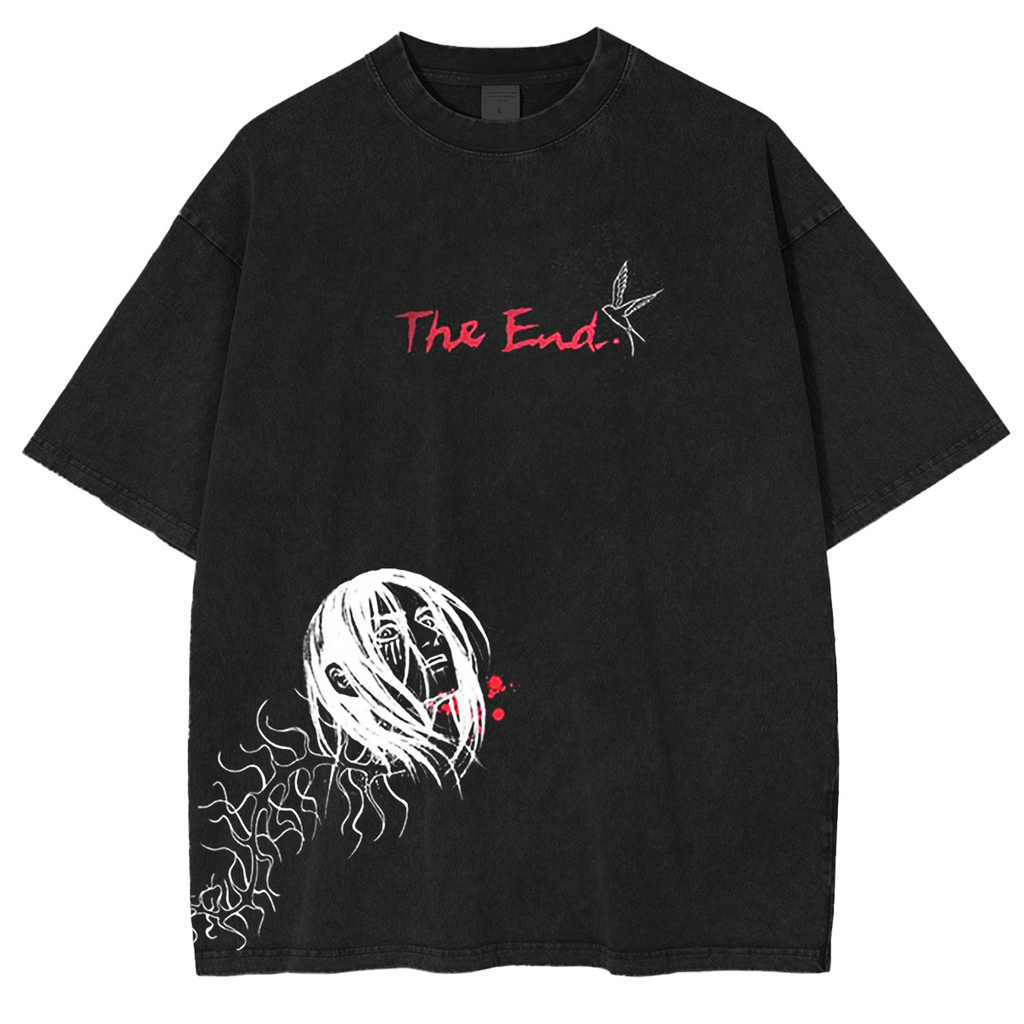 Attack on Titan Eren Yeager Vintage Washed Oversized T-Shirt