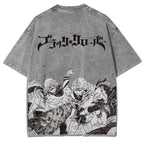 Black Clover Vintage Washed Oversize T-Shirt