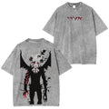 Black Clover ASTA Anime Double Printed Vintage Washed Tee Unisex T-shirt