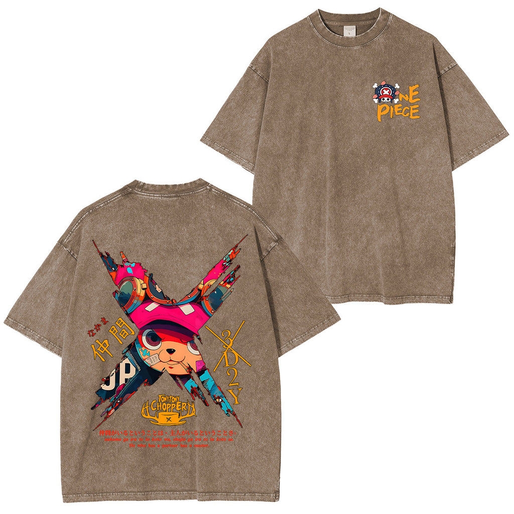 Tony Tony Chopper One Piece Anime Unisex Washed T-Shirt/HOODIE