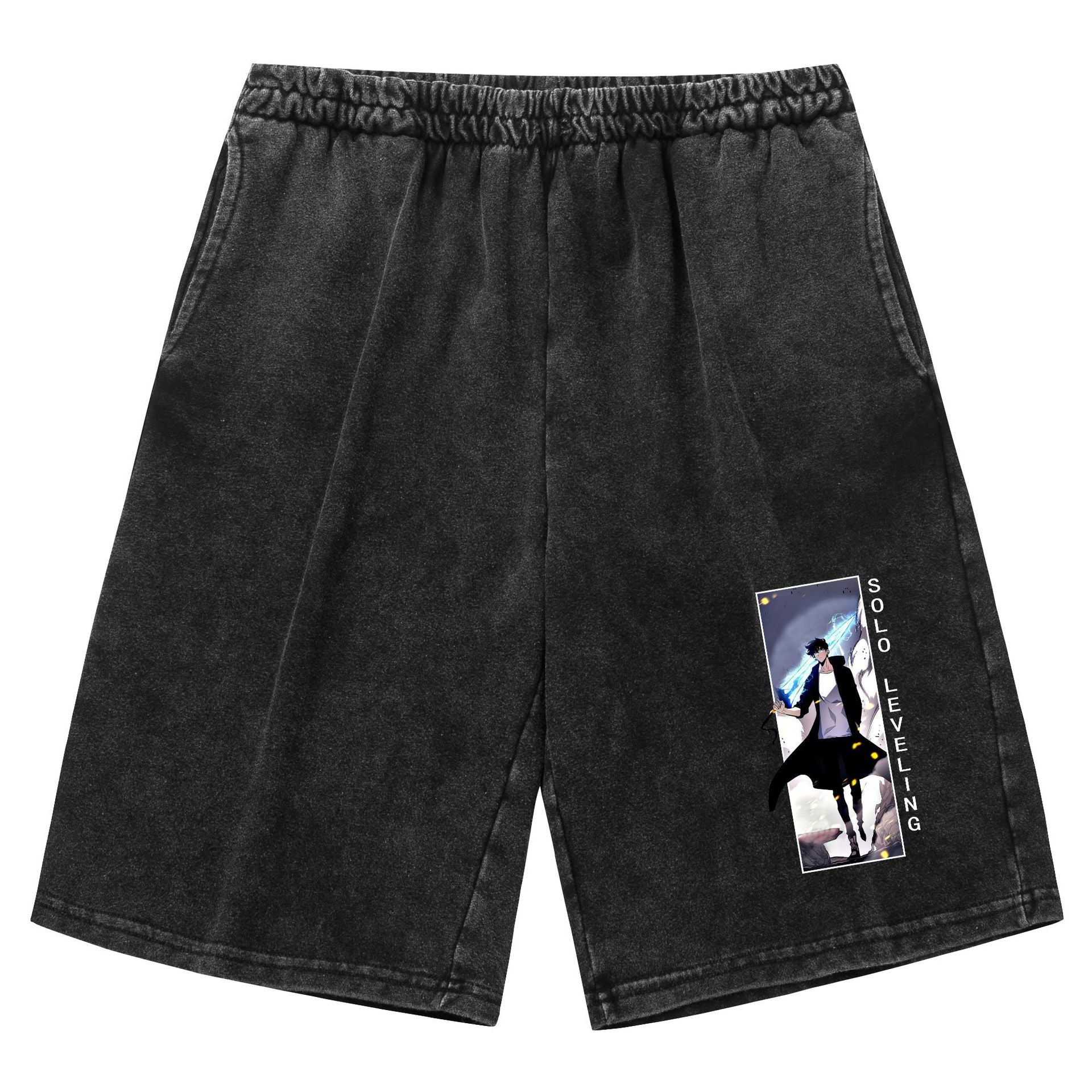 Solo Leveling Vintage Washed Shorts