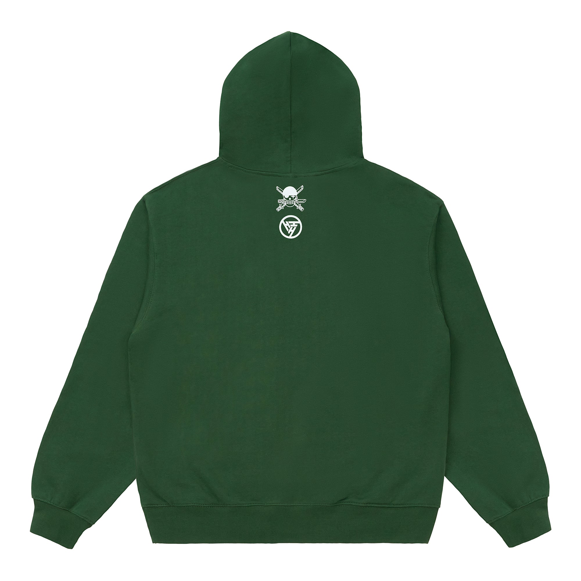 ONE PIECE ZORO SINGLE LINE HOODIE (GREEN)