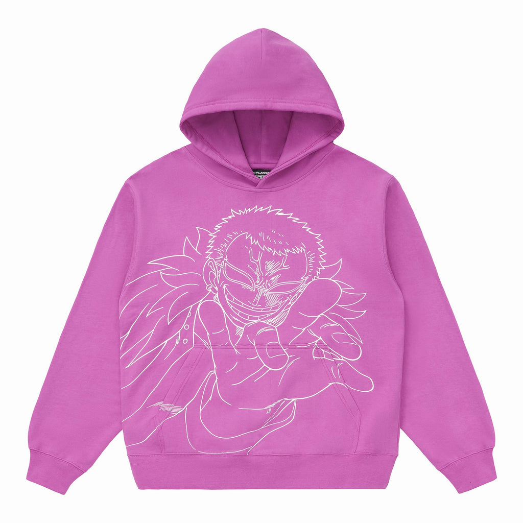 ONE PIECE DOFFY SINGLE LINE HOODIE (MAGENTA)
